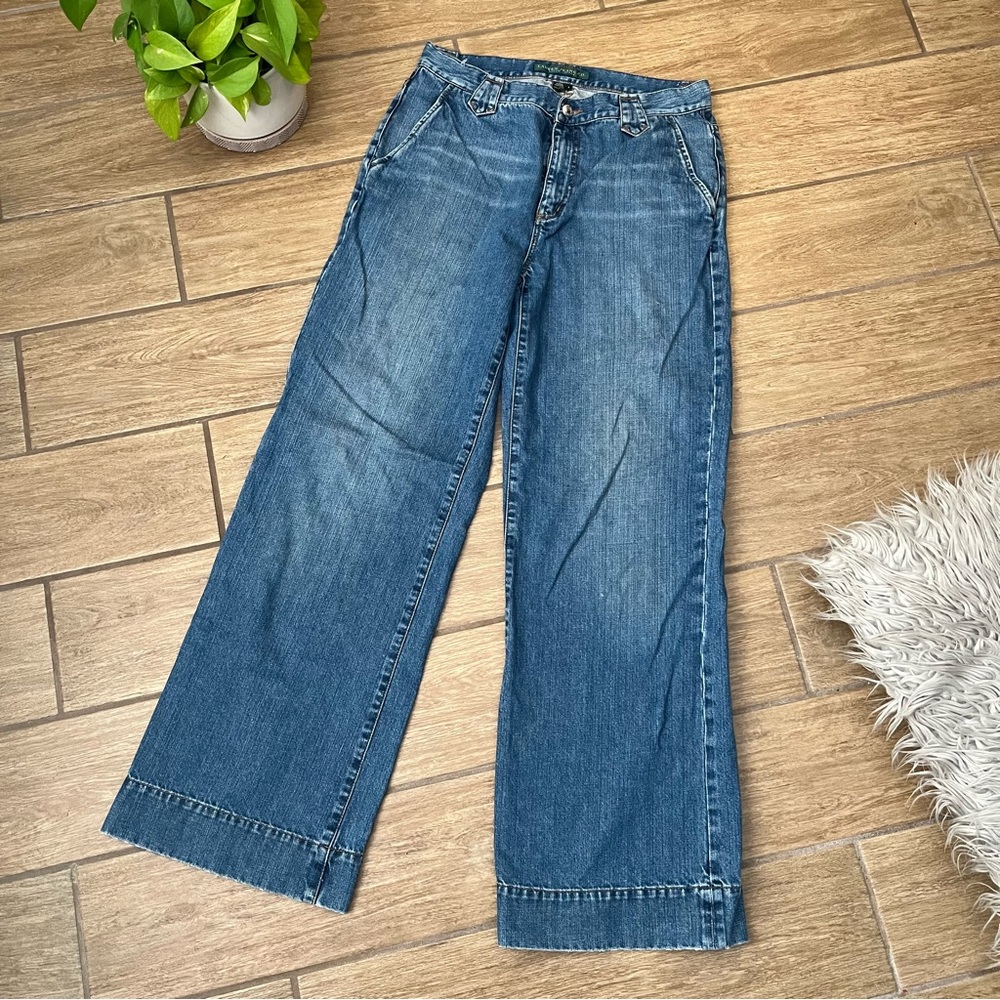 Lauren Jeans Co Wide Leg Jeans Size 8
